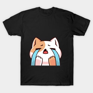 Crying cat there is my coffee, cat coffee mug T-Shirt